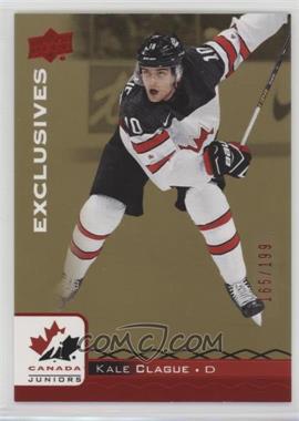 2017 Upper Deck Team Canada Juniors - [Base] - Exclusives Red #10 - Kale Clague /199
