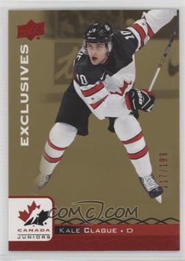 2017 Upper Deck Team Canada Juniors - [Base] - Exclusives Red #10 - Kale Clague /199