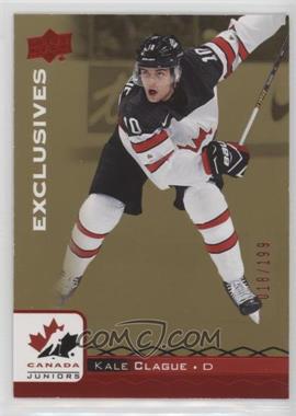 2017 Upper Deck Team Canada Juniors - [Base] - Exclusives Red #10 - Kale Clague /199