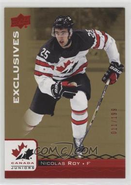 2017 Upper Deck Team Canada Juniors - [Base] - Exclusives Red #13 - Nicolas Roy /199