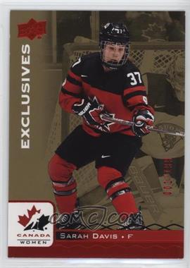 2017 Upper Deck Team Canada Juniors - [Base] - Exclusives Red #37 - Sarah Davis /199