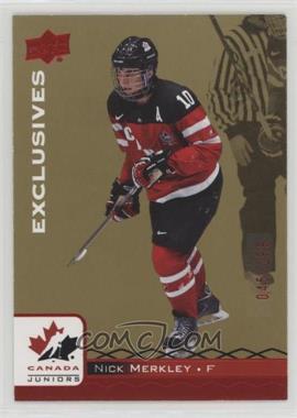 2017 Upper Deck Team Canada Juniors - [Base] - Exclusives Red #85 - Nick Merkley /199