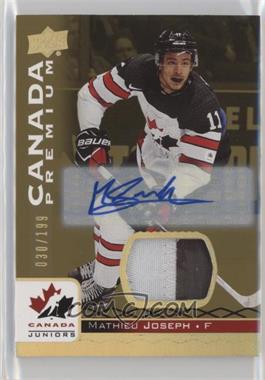 2017 Upper Deck Team Canada Juniors - [Base] - Premium Materials Auto #11 - Mathieu Joseph /199