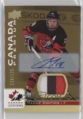 2017 Upper Deck Team Canada Juniors - [Base] - Premium Materials Auto #50 - Maxime Comtois /125