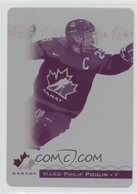 2017 Upper Deck Team Canada Juniors - [Base] - Printing Plate Magenta #29 - Marie-Philip Poulin /1