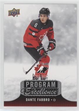 2017 Upper Deck Team Canada Juniors - Program of Excellence #POE-10 - Dante Fabbro