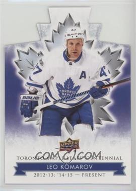 2017 Upper Deck Toronto Maple Leafs Centennial - [Base] - Blue Die-Cut #71 - Leo Komarov