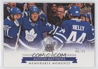 Memorable Moments - Auston Matthews #/99