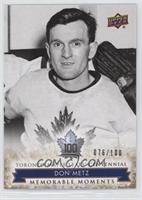 Memorable Moments - Don Metz #/100