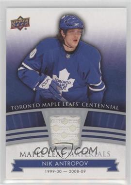 2017 Upper Deck Toronto Maple Leafs Centennial - Maple Leaf Materials #ML-NA - Nik Antropov