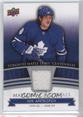 2017 Upper Deck Toronto Maple Leafs Centennial - Maple Leaf Materials #ML-NA - Nik Antropov
