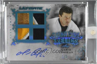 2018-19 Leaf Ultimate - Signature Relics - Blue #SR-ML1 - Mario Lemieux /2