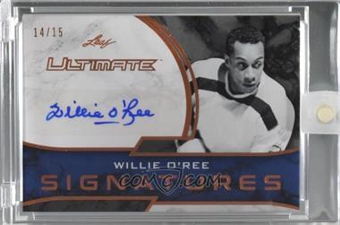 2018-19 Leaf Ultimate - Ultimate Signatures - Bronze #US1-WO1 - Willie O’Ree /15