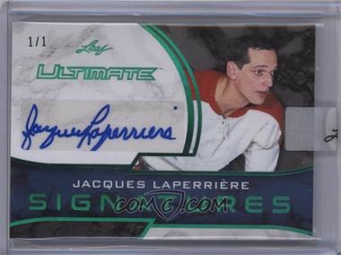 2018-19 Leaf Ultimate - Ultimate Signatures - Green #US1-JL1 - Jacques Laperriere /1 [Uncirculated]