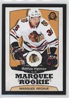 Marquee Rookies - Matthew Highmore #/100