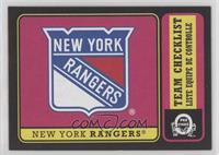 Team Checklist - New York Rangers #/100