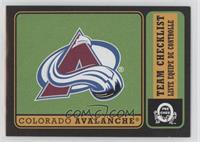 Team Checklist - Colorado Avalanche #/100