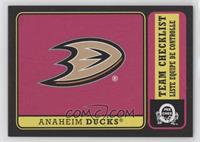 Team Checklist - Anaheim Ducks #/100