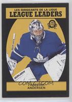 League Leaders - Frederik Andersen #/100