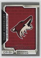 Team Checklist - Arizona Coyotes