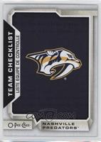 Team Checklist - Nashville Predators