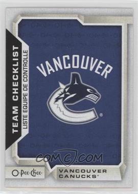 2018-19 O-Pee-Chee - [Base] #590 - Team Checklist - Vancouver Canucks