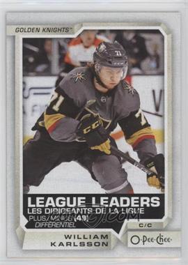 2018-19 O-Pee-Chee - [Base] #593 - League Leaders - William Karlsson