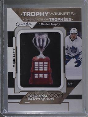 2018-19 O-Pee-Chee - Manufactured Trophy Winners Patches #P-56 - Calder Memorial Trophy - Auston Matthews