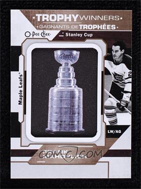 2018-19 O-Pee-Chee - Manufactured Trophy Winners Patches #P-79 - Stanley Cup Trophy - Frank Mahovlich