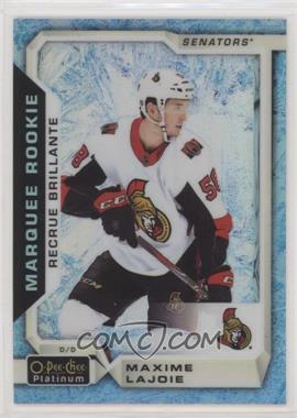 2018-19 O-Pee-Chee Platinum - [Base] - Arctic Freeze #187 - Marquee Rookies - Maxime Lajoie /79