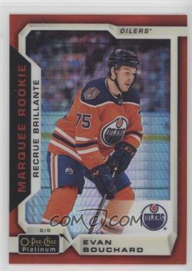 2018-19 O-Pee-Chee Platinum - [Base] - Red Prism #157 - Marquee Rookies - Evan Bouchard /199