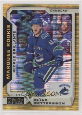 2018-19 O-Pee-Chee Platinum - [Base] - Seismic Gold #151 - Marquee Rookies - Elias Pettersson /50