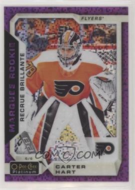 2018-19 O-Pee-Chee Platinum - [Base] - Violet Pixels #199 - Marquee Rookies - Carter Hart