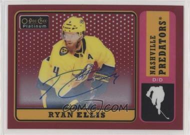 2018-19 O-Pee-Chee Platinum - Retro - Red Rainbow Autographs #R-33 - 2019-20 O-Pee-Chee Platinum Update - Ryan Ellis