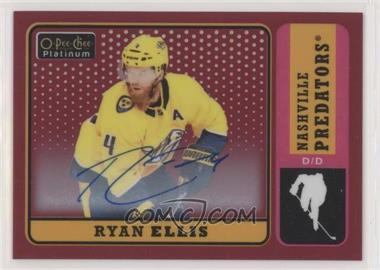 2018-19 O-Pee-Chee Platinum - Retro - Red Rainbow Autographs #R-33 - 2019-20 O-Pee-Chee Platinum Update - Ryan Ellis