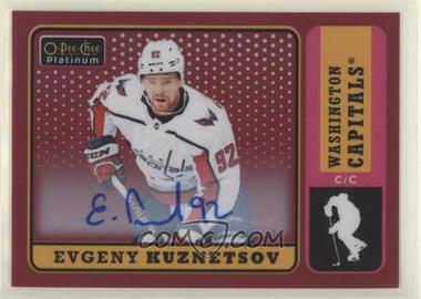 2018-19 O-Pee-Chee Platinum - Retro - Red Rainbow Autographs #R-55 - 2019-20 O-Pee-Chee Platinum Update - Evgeny Kuznetsov