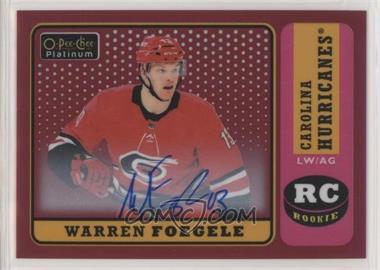 2018-19 O-Pee-Chee Platinum - Retro - Red Rainbow Autographs #R-71 - Warren Foegele