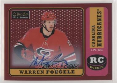 2018-19 O-Pee-Chee Platinum - Retro - Red Rainbow Autographs #R-71 - Warren Foegele