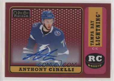 2018-19 O-Pee-Chee Platinum - Retro - Red Rainbow Autographs #R-79 - Anthony Cirelli