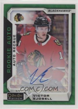 2018-19 O-Pee-Chee Platinum - Rookie Autos - Emerald Surge #R-VE - Victor Ejdsell /10