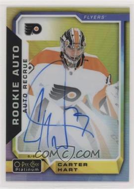 2018-19 O-Pee-Chee Platinum - Rookie Autos - Rainbow Color Wheel #R-CH - Carter Hart