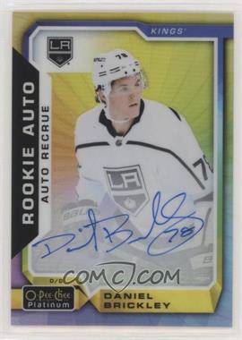 2018-19 O-Pee-Chee Platinum - Rookie Autos - Rainbow Color Wheel #R-DB - Daniel Brickley