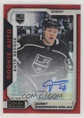 2018-19 O-Pee-Chee Platinum - Rookie Autos - Red Prism #R-JD - 2019-20 O-Pee-Chee Platinum Update - Jaret Anderson-Dolan /50