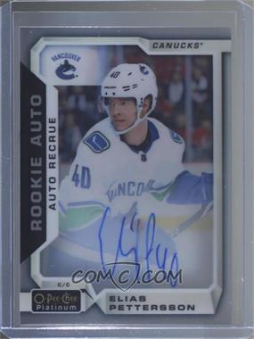 2018-19 O-Pee-Chee Platinum - Rookie Autos #R-EP - Elias Pettersson