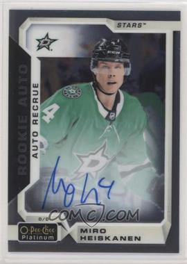 2018-19 O-Pee-Chee Platinum - Rookie Autos #R-MH - Miro Heiskanen