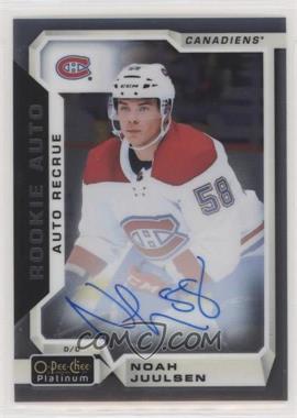 2018-19 O-Pee-Chee Platinum - Rookie Autos #R-NJ - Noah Juulsen