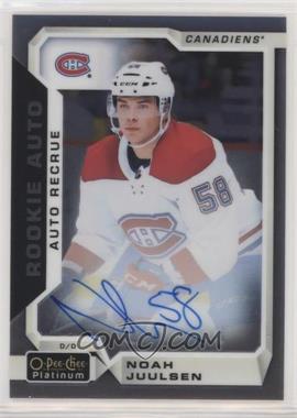 2018-19 O-Pee-Chee Platinum - Rookie Autos #R-NJ - Noah Juulsen