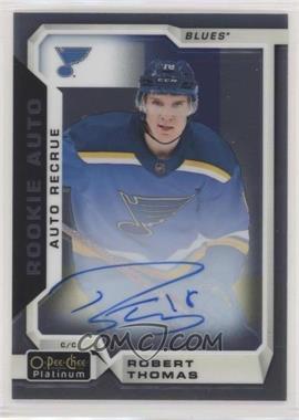 2018-19 O-Pee-Chee Platinum - Rookie Autos #R-RT - Robert Thomas