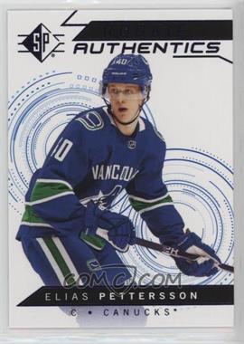 2018-19 SP - [Base] - Retail Blue #101 - Rookie Authentics - Elias Pettersson