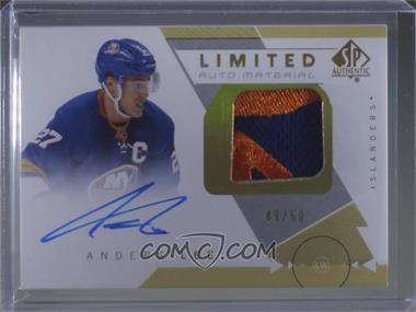 2018-19 SP Authentic - [Base] - Limited Auto Material #94 - Anders Lee /50